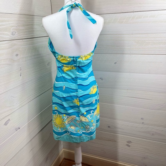 Lilly Pulitzer White Label Cruise Blue B & T Celia Dress 6 FREE SHIP - Picture 4 of 4